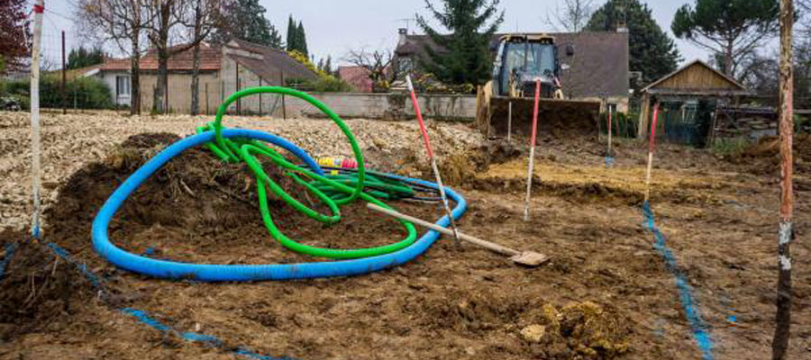 Viabilisation de terrain à Plouégat-Guérand